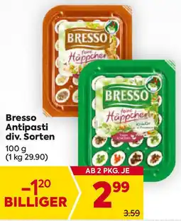 Billa Bresso Antipasti 100g Angebot