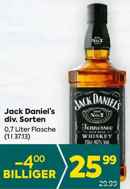 Billa Jack Daniel's 0,7 Liter Angebot