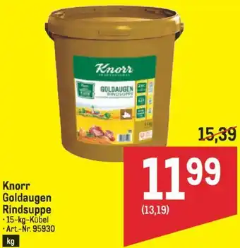 Metro Knorr Goldaugen Rindsuppe Angebot