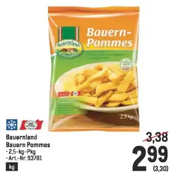 Metro Bauernland Bauern Pommes Angebot