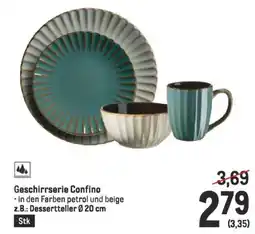 Metro Geschirrserie Confino Angebot