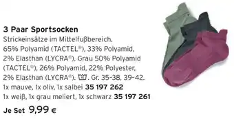 Tchibo Eduscho 3 Paar Sportsocken Angebot