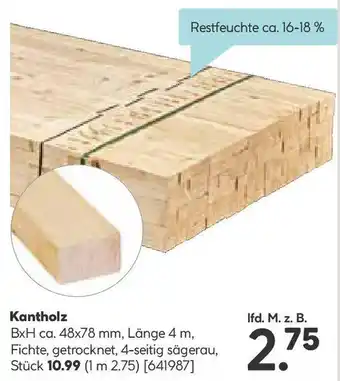 Hellweg Kantholz Angebot