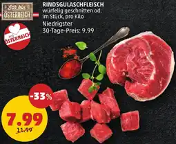 PENNY RINDSGULASCHFLEISCH Angebot