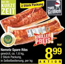 Maximarkt Nemetz Spare Ribs 1.6kg Angebot