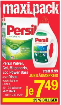 Maximarkt Persil Pulver, Gel, Megaperls, Eco Power Bars oder Discs Angebot