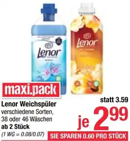 Maximarkt Lenor Weichspüler Angebot
