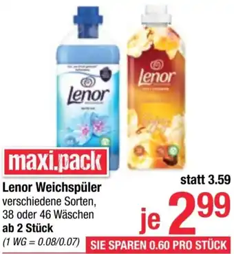 Maximarkt Lenor Weichspüler Angebot