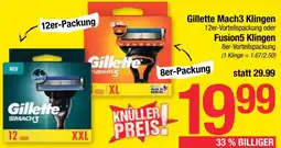 Maximarkt Gillette Mach3 Klingen Angebot
