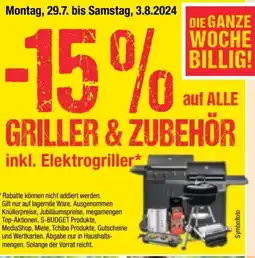 Maximarkt GRILLER & ZUBEHÖR inkl. Elektrogriller Angebot