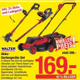 Maximarkt WALTER Akku- Gartengeräte-Set Angebot