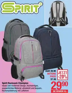 Maximarkt Spirit Rucksack Champion Angebot