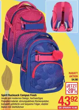Maximarkt Spirit Rucksack Campus Fresh Angebot