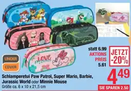 Maximarkt Schlamperetui Paw Patrol, Super Mario, Barbie, Jurassic World oder Minnie Mouse Angebot