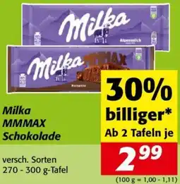 Nah&Frisch Milka MMMAX Schokolade 270-300g Angebot