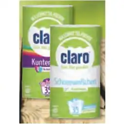 Unimarkt Claro Waschmittel Pulver versch. Sorten Unimarkt 35 Waschgänge 1 Packung Angebot