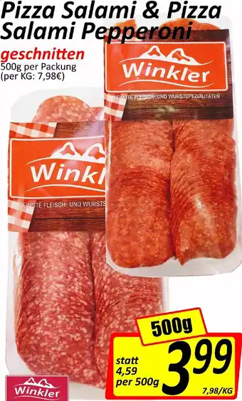 Wurstico Pizza Salami & Pizza Salami Pepperoni Geschnitten 500 g Angebot
