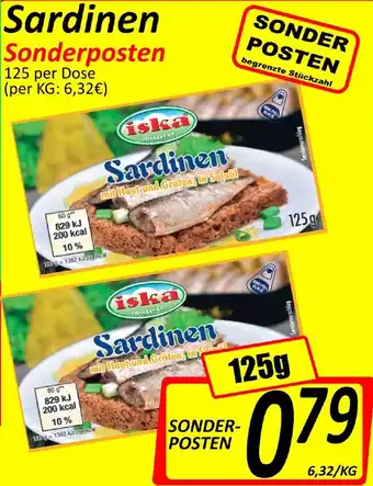 Wurstico Sardinen Sonderposten 125 g Angebot