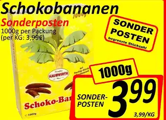 Wurstico Schokobananen Sonderposten 1000 g Angebot
