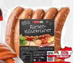 Spar Riesen Käsekrainer BBQ Angebot
