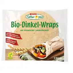SPAR Gourmet Spar Natur pur Bio-Dinkel Wraps SPAR Gourmet 225 Gramm 1 Packung Angebot