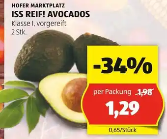 Hofer HOFER MARKTPLATZ ISS REIF! AVOCADOS Angebot