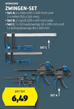 Hofer WORKZONE ZWINGEN-SET Angebot