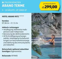 Hofer ABANO TERME 3 - 10 NÄCHTE, HP ODER VP Angebot