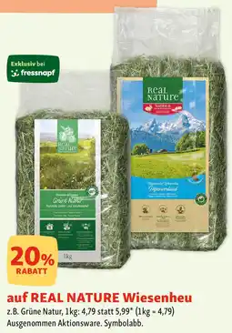 Fressnapf auf REAL NATURE Wiesenheu Angebot