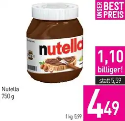 Sutterlüty Nutella 750g Angebot