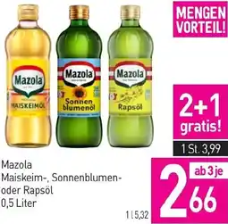 Sutterlüty Mazola Maiskeim-, Sonnenblumen- oder Rapsöl 0.5 Liter Angebot