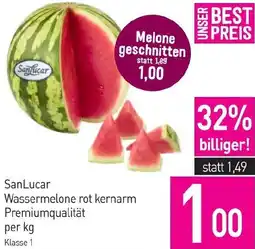 Sutterlüty SanLucar Wassermelone rot kernarm Premiumqualität Angebot