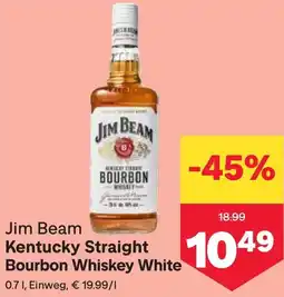 MPreis Jim Beam Kentucky Straight Bourbon Whiskey White 0.7l Angebot