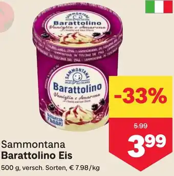 MPreis Sammontana Barattolino Eis 500g Angebot
