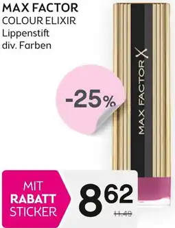 Bipa MAX FACTOR COLOUR ELIXIR Lippenstift Angebot