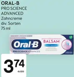 Bipa ORAL-B PRO SCIENCE ADVANCED Zahncreme 75 ml Angebot