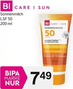 Bipa Sonnenmilch LSF 50 200 ml Angebot