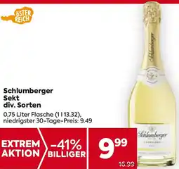 Billa Schlumberger Sekt Angebot
