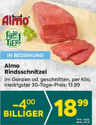 Billa Almo Rindsschnitzel Angebot