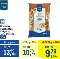 Metro Steinpilze geschnitten 1kg Angebot