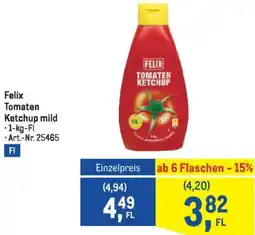 Metro Felix Tomaten Ketchup mild 1kg Angebot