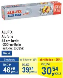 Metro ALUFIX Alufolie 44 cm breit Angebot