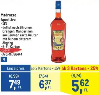 Metro Madruzzo Aperitivo Angebot