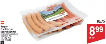 Metro Berger Frankfurter Debreziner Mix Angebot