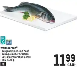 Metro Wolfsbarsch Angebot