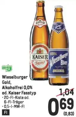 Metro Wieselburger Gold, Alkoholfrei 0,0% od. Kaiser Fasstyp Angebot