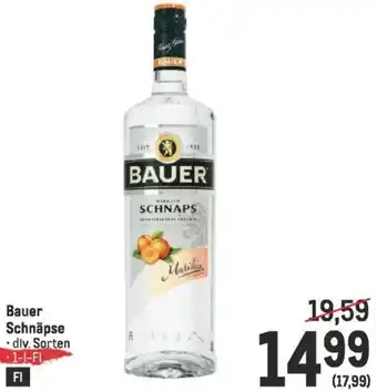 Metro Bauer Schnäpse Angebot