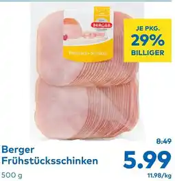 T&G Berger Frühstücksschinken 500g Angebot