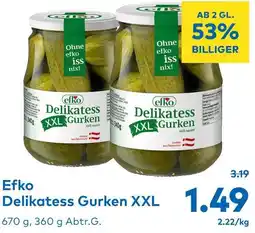 T&G Efko Delikatess Gurken XXL 670g Angebot