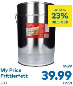 T&G My Price Frittierfett 20L Angebot